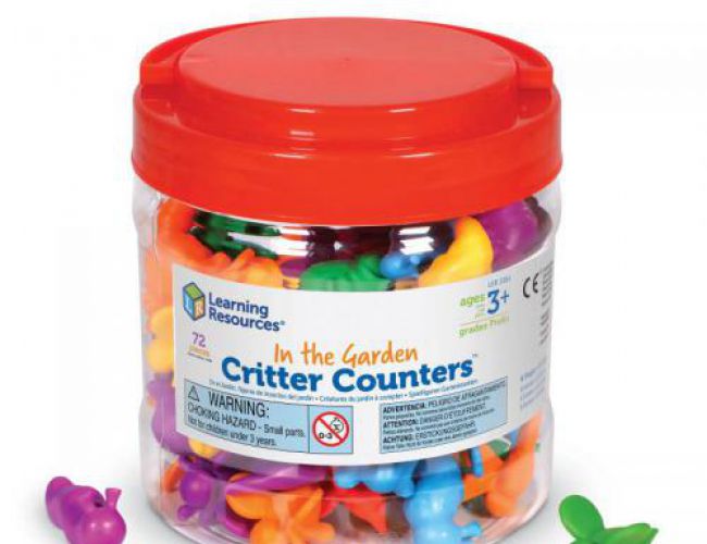 LEARNING RESOURCES - IN THE GARDEN CRITTER COUNTERS (72 PIECES)