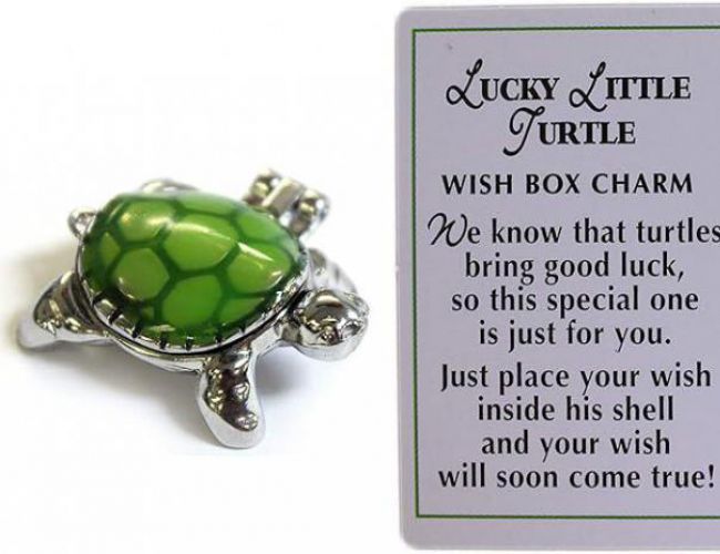 LUCKY LITTLE TURTLE WISHBOX CHARM