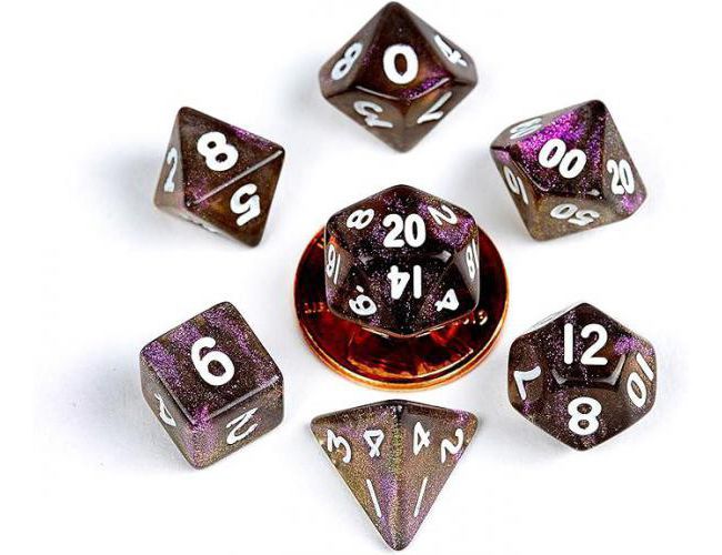 MINI 7 DICE SET STARDUST SUPERVOLCANO