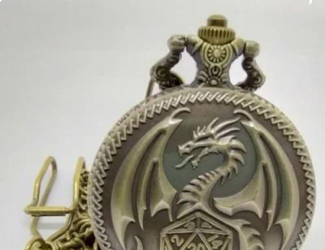 MINI-DICE IN DECORATIVE FLIP CASE: GOLDEN DRAGON