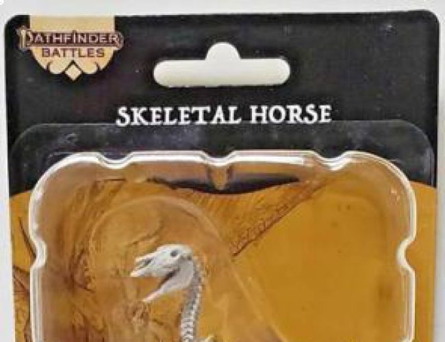 PF UNPAINTED MINIS WV 16 SKELETAL HORSE