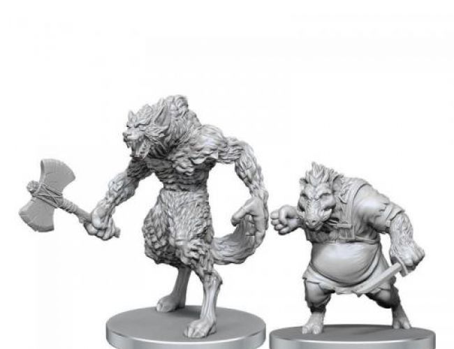 PF UNPAINTED MINIS WV26 WEREWOLF & WEREBOAR