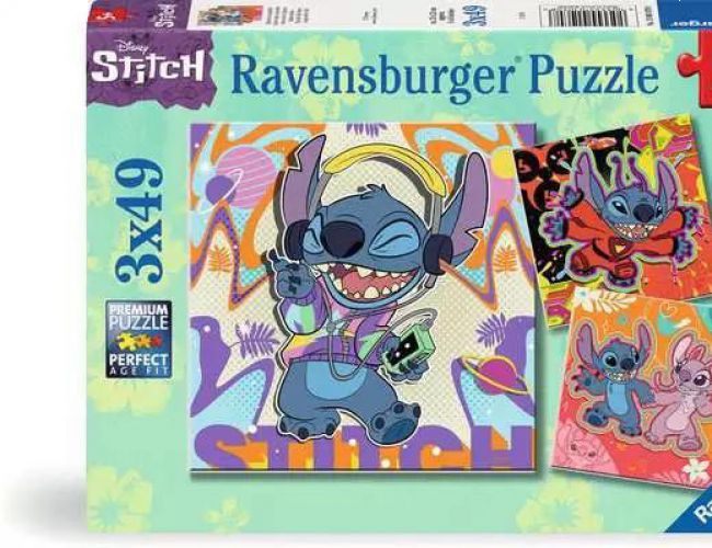 PLAY THE DAY AWAY 3X49 PCS PUZZLES