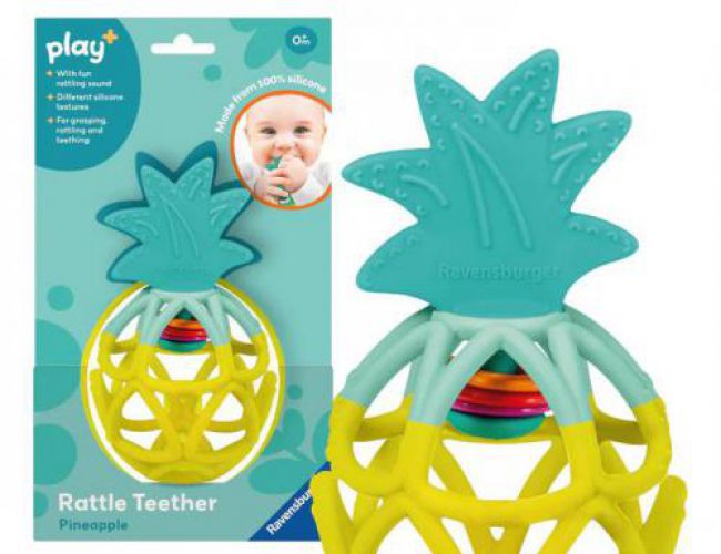 PLAY+ : RATTLE TEETHER: PINEAPPLE