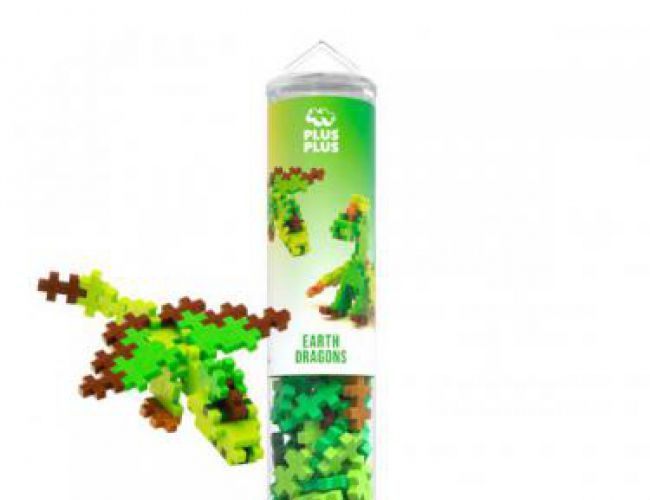 PLUSPLUS TUBE - EARTH DRAGONS (100 PCS)