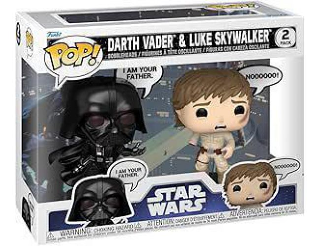 POP! STAR WARS SAYINGS VADER & LUKE 2PC