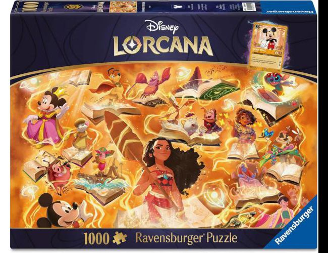 RAVENSBURGER 1000PC GLIMMERS OF THE REALM: AMBER (LORCANA)