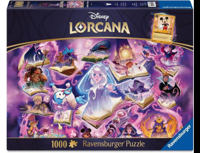 RAVENSBURGER 1000PC GLIMMERS OF THE REALM: AMETHYST (LORCANA)
