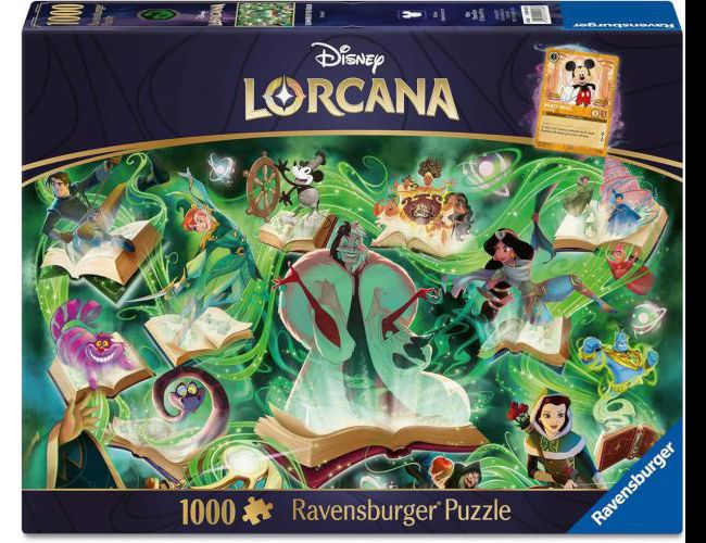 RAVENSBURGER 1000PC GLIMMERS OF THE REALM: EMERALD (LORCANA)