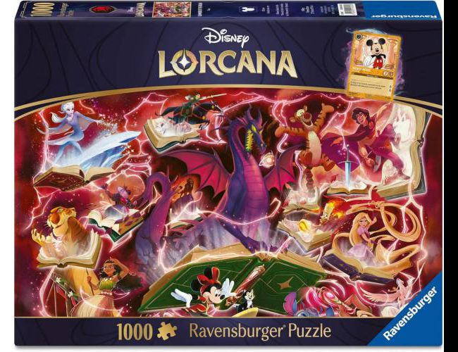 RAVENSBURGER 1000PC GLIMMERS OF THE REALM: RUBY (LORCANA)