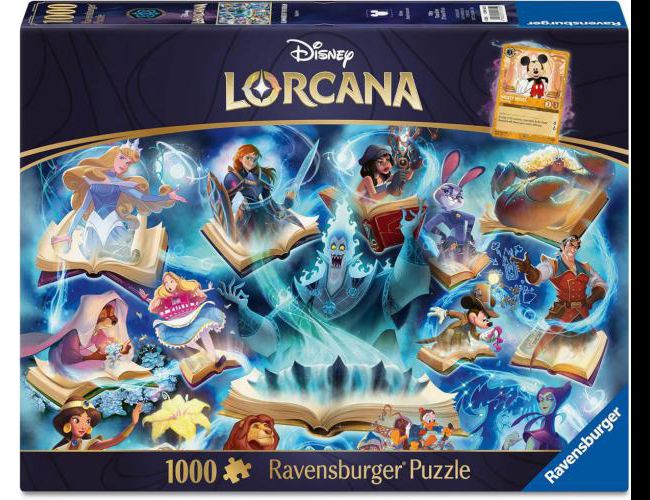 RAVENSBURGER 1000PC GLIMMERS OF THE REALM: SAPPHIRE (LORCANA)
