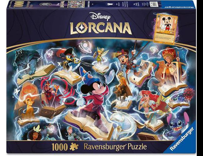 RAVENSBURGER 1000PC GLIMMERS OF THE REALM: STEEL (LORCANA)