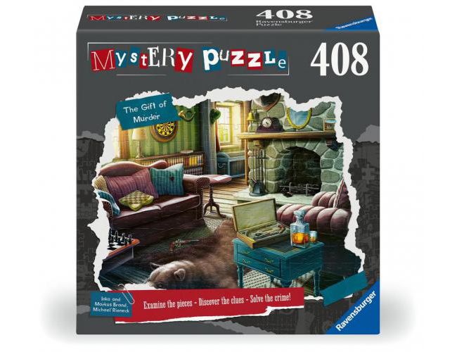 RAVENSBURGER MYSTERY PUZZLE - 408 PCS THE GIFT OF MURDER