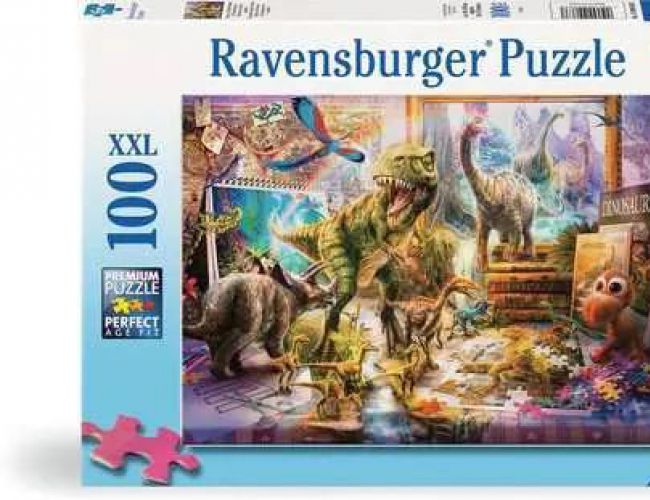 RAVENSBURGER PUZZLE - 100 PCS XXL DINOSAUR ESCAPE