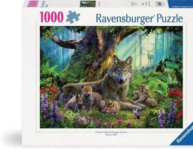 RAVENSBURGER PUZZLE - 1000 PCS WOLVES IN THE FOREST 1