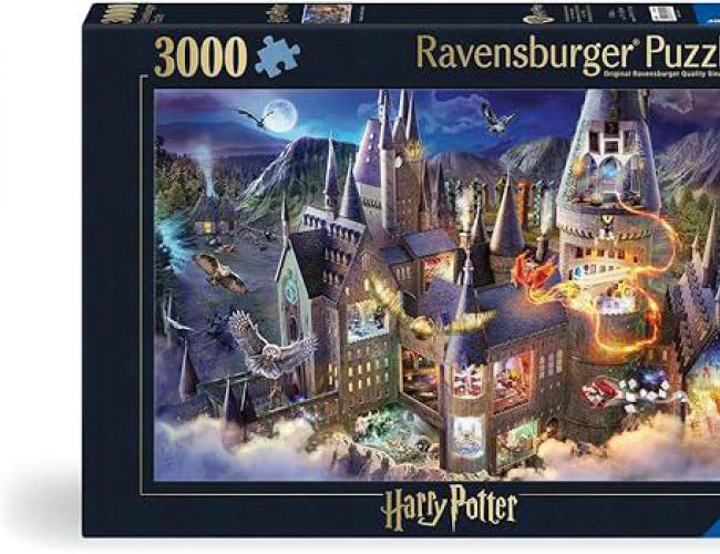 RAVENSBURGER PUZZLE - 3000 PCS - HARRY POTTER HOGWARTS CASTLE CUTAWAY