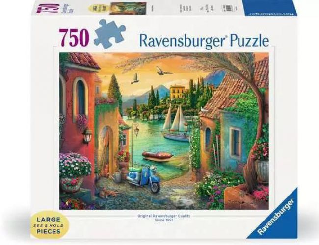 RAVENSBURGER PUZZLE - LARGE PIECE - 750 PCS - EUROPEAN VILLA VIEWS 7