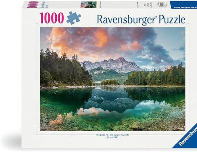 RAVENSBURGER PUZZLE 1000 PCS - ZUGSPITZE AT THE EIBSEE, GERMANY