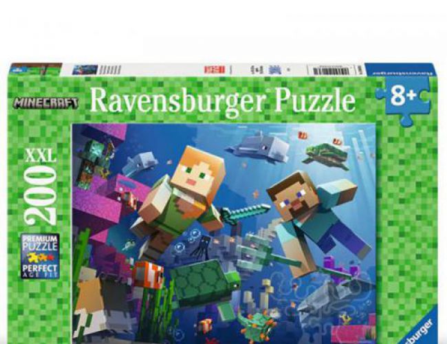 RAVENSBURGER PUZZLE 200PCS: MINECRAFT UNDERWATER