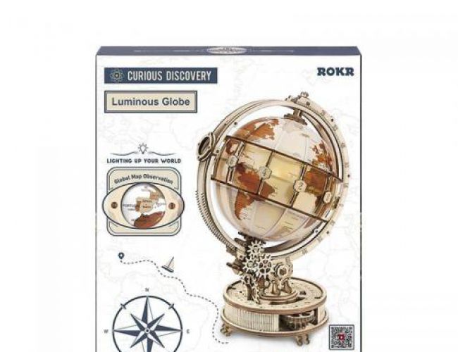 ROKR 3D WOODEN PUZZLE: LUMINOUS GLOBE