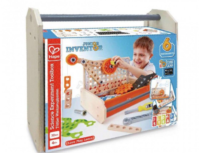 HAPE JUNIOR INVENTOR SCIENCE EXPERIMENT TOOLBOX