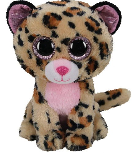 TY BEANIE BOOS - LIVVIE - LEOPARD TAN