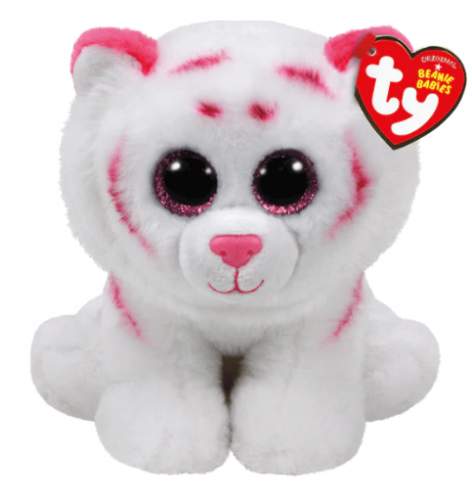 TY BEANIE BOOS - TABOR - TIGER PINK STRIPES
