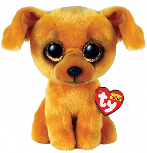 TY BEANIE BOOS - ZUZU TAN DOG