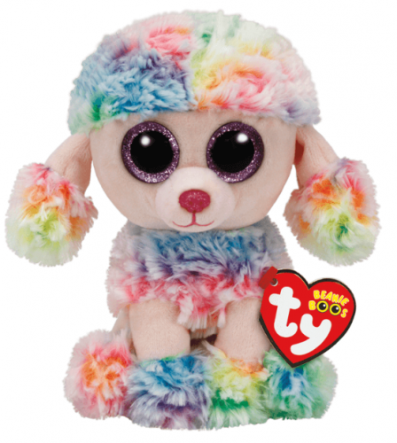 TY BEANIE BOOS RAINBOW POODLE