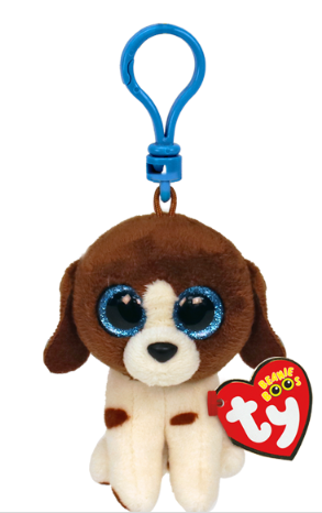 TY CLIP - MUDDLES BROWN SPOTTED DOG