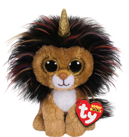 TY BEANIE BOO RAMSEY LION WITH HORN