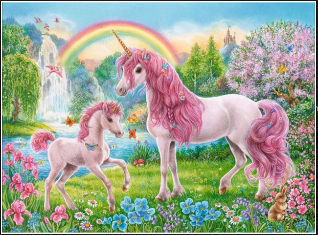 RAVENSBURGER 100 PCS MAGICAL UNICORNS