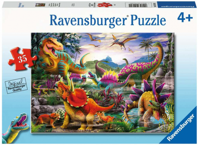 RAVENSBURGER 35 PC PUZZLE - T-REX TERROR