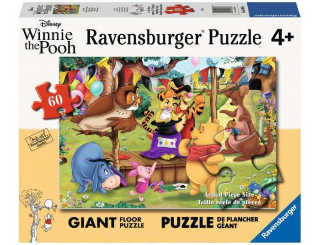 RAVENSBURGER PUZZLE - 60 PCS - FLOOR PUZZLE - WINNIE THE POOH - MAGIC SHOW