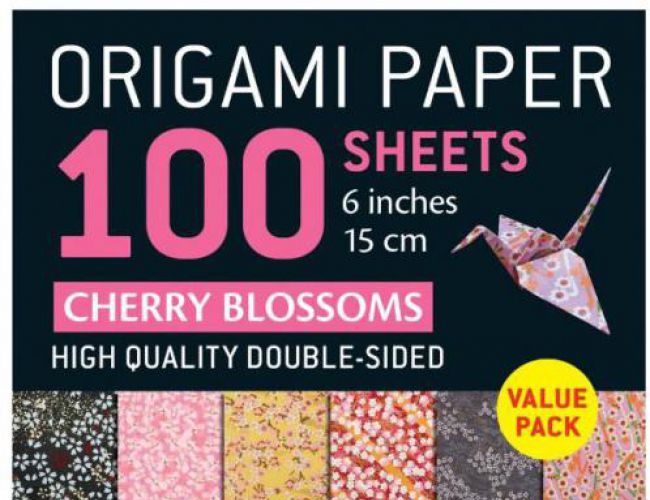 ORIGAMI PAPER 100 SHEETS - HEARTS & FLOWERS