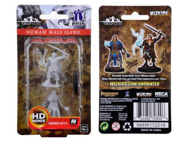 UNPAINTED MINIS: CLERIC HUMAN MALE