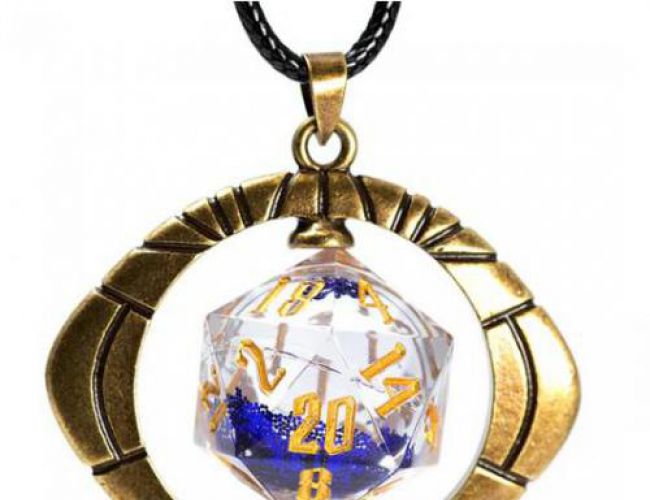 SIRIUS DICE EYE OF RA D20 NECKLACE