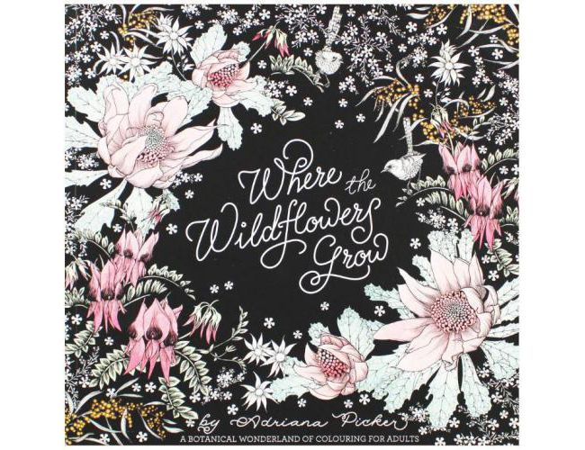 WHERE THE WILDFLOWERS GROW COLOURING BOOK