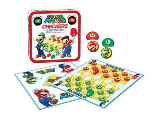 SUPER MARIO CHECKERS & TIC TAC TOE (6+)
