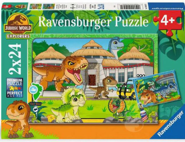 RAVENSBURGER 2 x 24PCS - JURASSIC WORLD EXPLORE