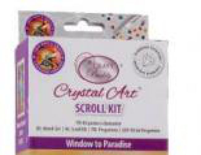 CRYSTAL ART SCROLL KIT - WINDOW TO PARADISE