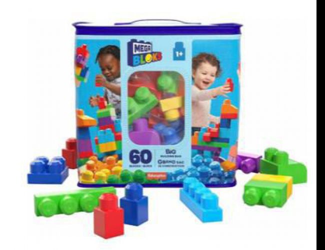 MEGA BLOKS 80PC BIG BUILDING BAG CLASSIC