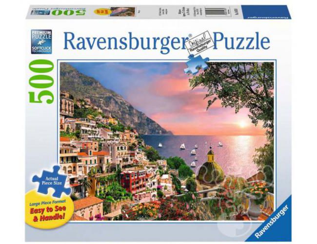 RAVENSBURGER PUZZLE - 500 PCS - LARGE PIECE FORMAT - POSITANO