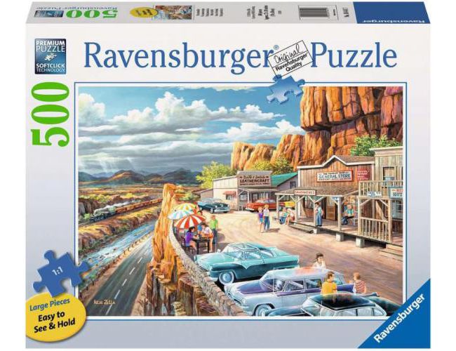 RAVENSBURGER PUZZLE - 500 PCS - LARGE PIECE FORMAT - SCENIC OVERLOOK