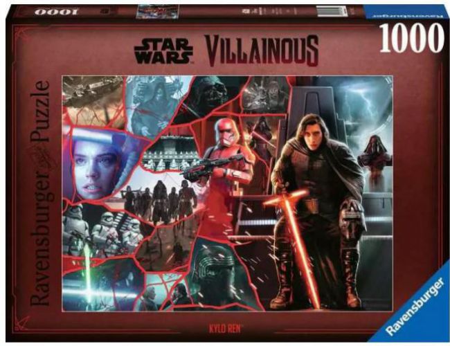 RAVENSBURGER PUZZLE 1000 STAR WARS VILLAINOUS KYLO REN