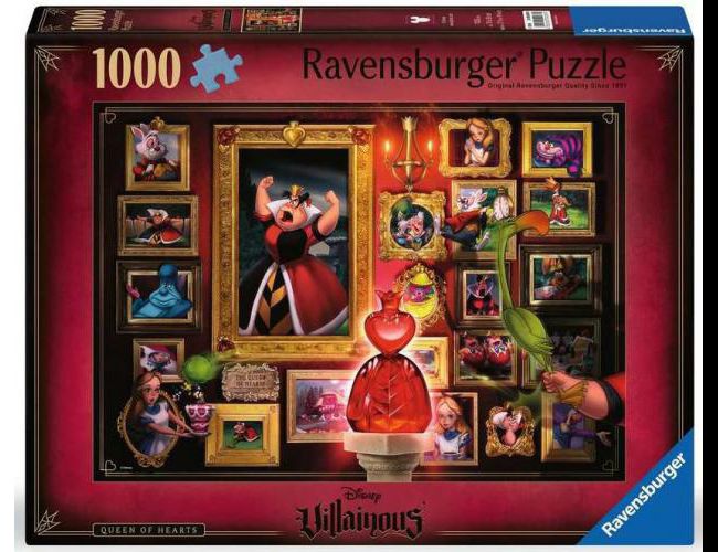 RAVENSBURGER PUZZLE 1000 VILLAINOUS QUEEN OF HEARTS