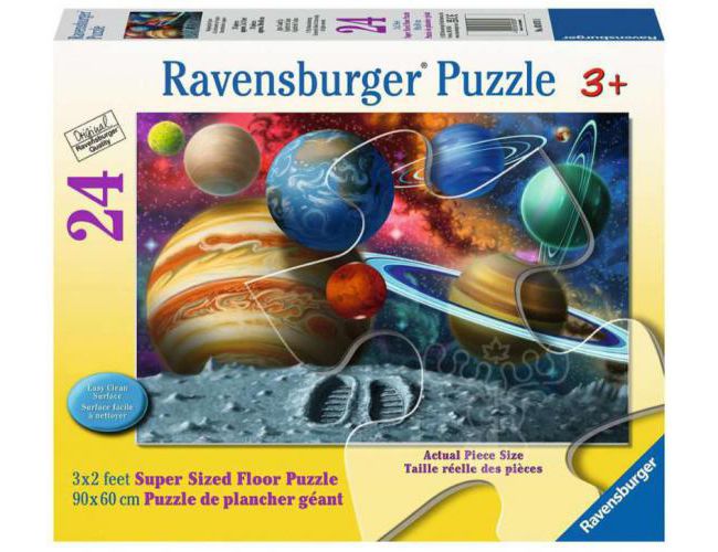 RAVENSBURGER STEPPING INTO SPACE FLOOR PUZZLE 24PC