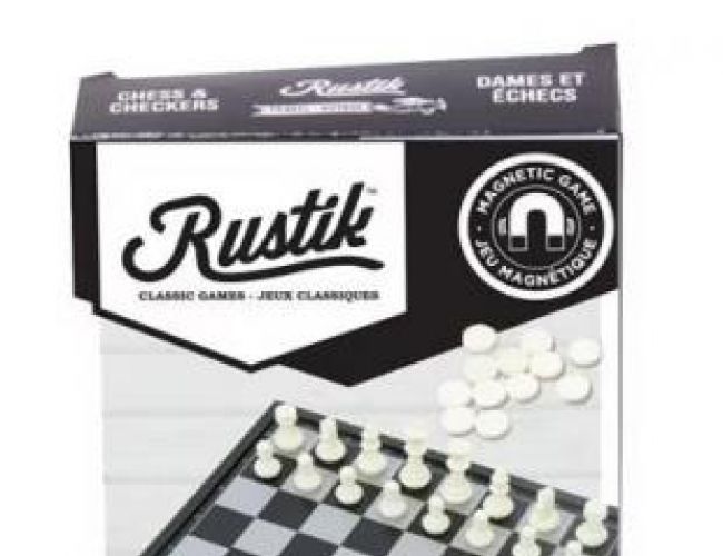 RUSTIK FOLDING MAGNETIC CHESS (TRAVEL SIZE)