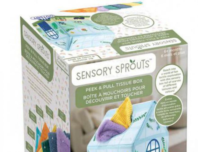 SENSORY SPROUTS - PEEK & PULL TISSUE BOX