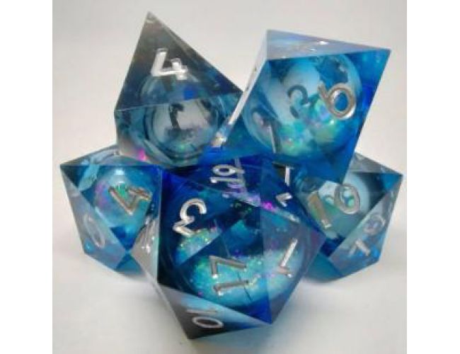 MAELSTROM OF DREAMS DICE KIT - BLACK AND BLUE